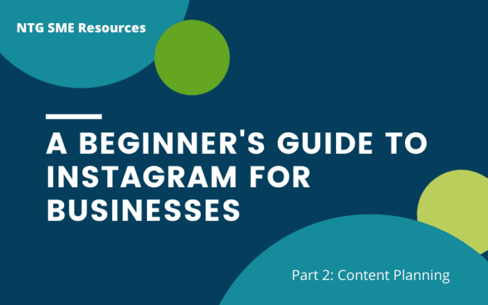 A Beginner’s Guide To Instagram For Businesses: Part 2 Content Planning ...