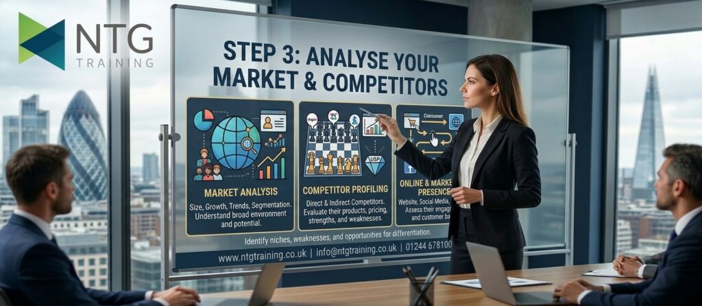 Step 3 Analyse your market and competitors